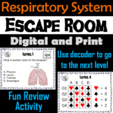 Human Body Systems Activity: Respiratory (Anatomy Escape R