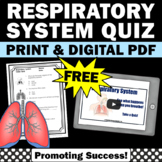 FREE Respiratory System Activity 5th Grade Science Vocabul