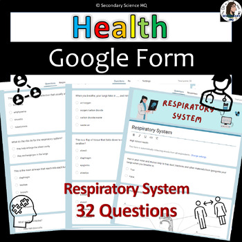 Preview of Respiratory System | Health | Google Form