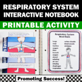 Respiratory System 5th Grade Science Interactive Notebook 