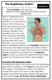 Respiratory System Leveled Text Set Booklets