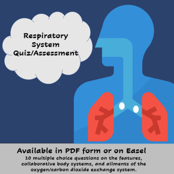 Respiratory System Quiz by MyLearningAdventure | TpT