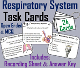 Respiratory System Task Cards (Human Body Systems Activity)