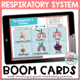 Respiratory System Vocabulary Activities Boom Cards