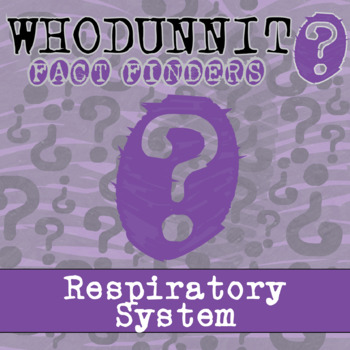 Preview of Respiratory System Whodunnit Activity - Printable & Digital Game Options