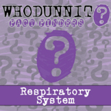 Respiratory System Whodunnit Activity - Printable & Digita