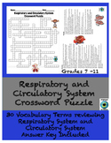 Respiratory and Circulatory System Crossword Puzzle