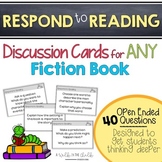 Reading Discussion Card Questions for Any Fiction Book