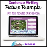Respond to a Picture Prompt POND THEME Sentence Writing fo