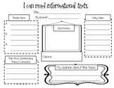 Responding to Nonfiction: An Informational Text Graphic Organizer
