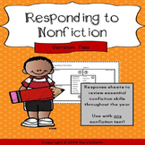 Responding to Nonfiction sheets - Version Two