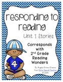 Responding to Reading for Reading Wonders Unit 1 (freebie)