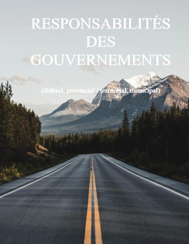 Preview of Responsabilités gouvernement fédéral, provincial/terr et municipal french (#4)