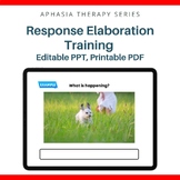 Response Elaboration Training for aphasia therapy and expr