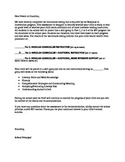 Response to Intervention Letter to Parents (Reading Groups)