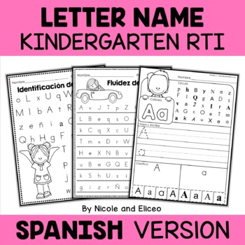 Preview of Spanish Kindergarten RTI Letter Identification