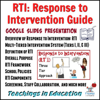 Preview of Response to Intervention: RTI Presentation