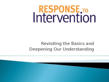 Preview of Response to Intervention: breaking down what RtI is all about! PD PPT(editable)