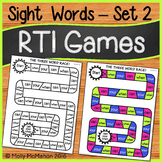Response to Intervention Sight Words Games Set Two