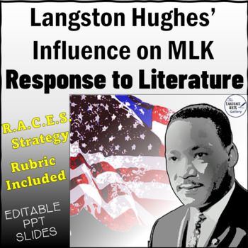 Preview of Response to Literature "Langston Hughes Hidden Influence on MLK" -RACES Strategy