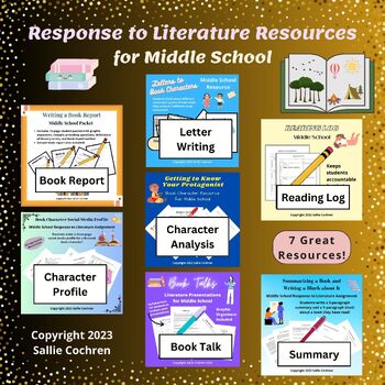 Preview of Response to Literature Resources for Middle School