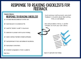 Response to Reading Checklist