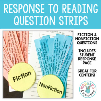 Preview of Response to Reading Question Strips