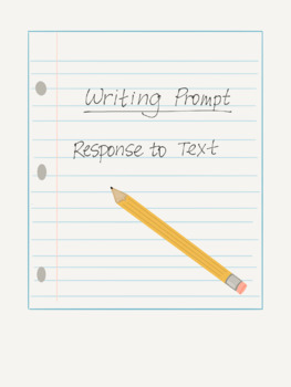 Preview of Response to Text Writing Guide - Citizenship