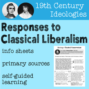 Preview of Responses to Classical Liberalism: 19th Century Ideology Activity and Lesson