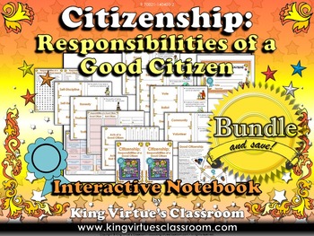 Preview of Responsibilities of a Good Citizen Interactive Notebook BUNDLE - Citizenship