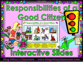 Preview of Responsibilities of a Good Citizen Interactive Slides for Distance Learning