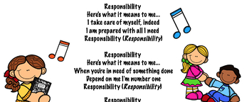 Preview of Responsibility - A Song to encourage Character Traits, Life Skills and SEL