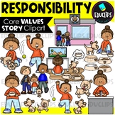 Responsibility | Core Values - Short Story Clip Art Set {E