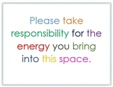 Responsibility & Energy Quote Poster