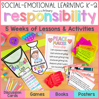 Preview of Responsibility, Goal Setting & Conflict Resolution Activities & SEL Lessons
