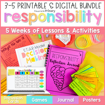 Preview of Responsibility, Leadership & Decision Making - Social Skills Activities for 3-5