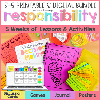 Preview of Responsibility, Leadership & Decision Making - Social Skills Activities for 3-5