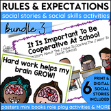 Social Stories Classroom Rules & Expectations Bundle 3 Act