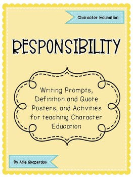 Preview of Responsibility: Writing Prompts, Quotes, and Suggested Book Pairings