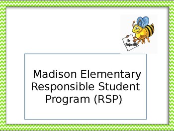 Preview of Responsible Student Program Editable Power Point Slides