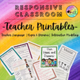 Responsive Classroom: Teacher Language, Hopes and Dreams, 