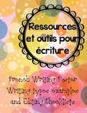 Ressources et outils pour écriture