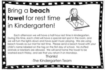 kindergarten rest time