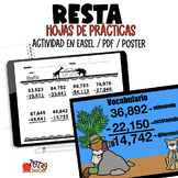 Resta - Math Worksheets - Spanish - Hojas de práctica
