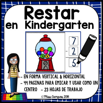 Preview of Restar en Kindergarten