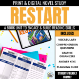 Restart Book Unit: Hybrid Novel Study Activities for the b