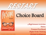 Restart Choice Board Novel Study Activities Menu Book Exte