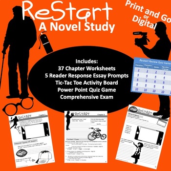 Preview of Restart Novel Study Bundle Digital or Print and Go!