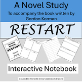 Restart Novel Study Unit/Interactive Notebook Comprehensio