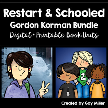 Preview of Restart + Schooled Novel Study Bundle [Gordon Korman]